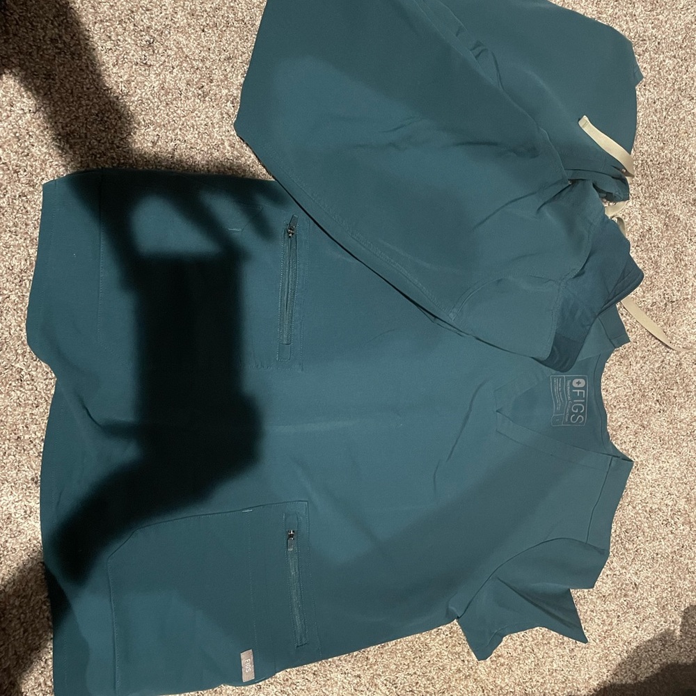Small Figs Caribbean blue scrub set